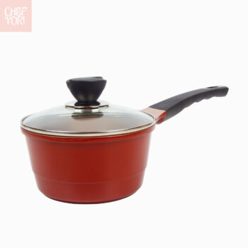 Orsay Saucepot is a Heavy duty die cast aluminum non-stick cookware. It comes with a strong plastic handle. You can buy Wholesale from Chef Yori Cookware.