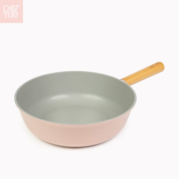Moksha Wokpan is a Heavy duty die cast aluminum non-stick cookware. It comes with a strong solid woodern handle. You can buy Wholesale from Chef Yori.